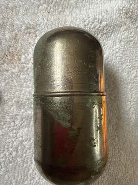 1890's Medical Oxydonor Victory Dr H Sanche Etched Metal Case, Detroit, Michigan
